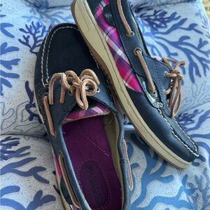 Sperry Women's Navy and Tan Loafers